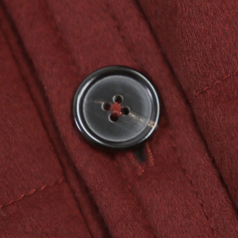 Hermes 100% Cashmere Lining Shared Nutria Leather Use Cotton Quilted Jacket