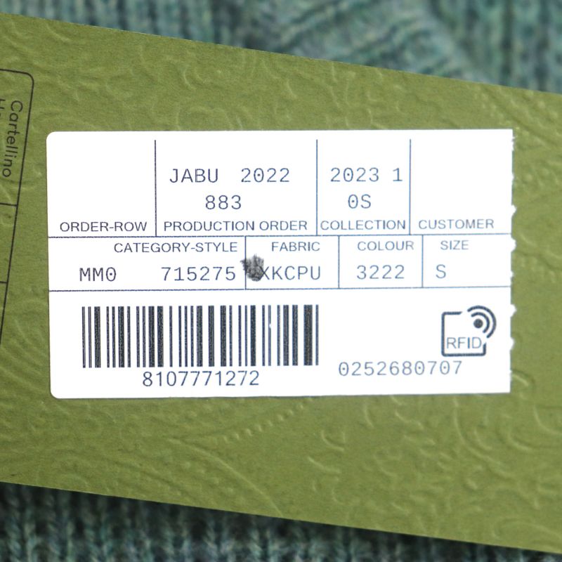 Gucci 22AW 715275 Sweater 100% Wool GG Embroidery V-neck Mixed Knit Low Gauge