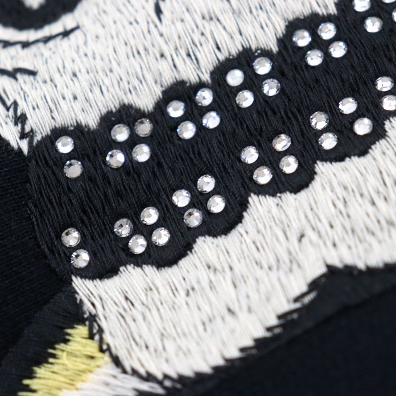 Gucci 569828 100% Cotton Skull Snake Embroidery Rhinestone Embellishment Hoodie