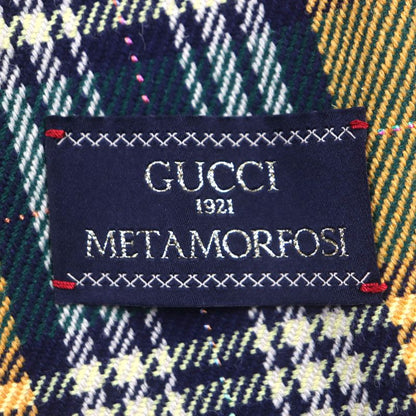  Gucci 22AW 710795 Metamorfosi Metamorphosis Wool Nylon Checked Riders Design