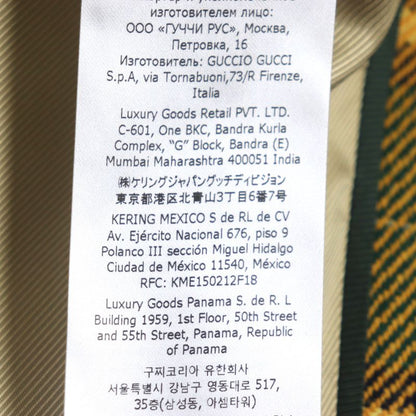  Gucci 22AW 710795 Metamorfosi Metamorphosis Wool Nylon Checked Riders Design