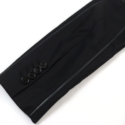 DIOR Homme DIOR Homme 533c289c3226 Leather Used Piping Single Smoking Jacket/tai