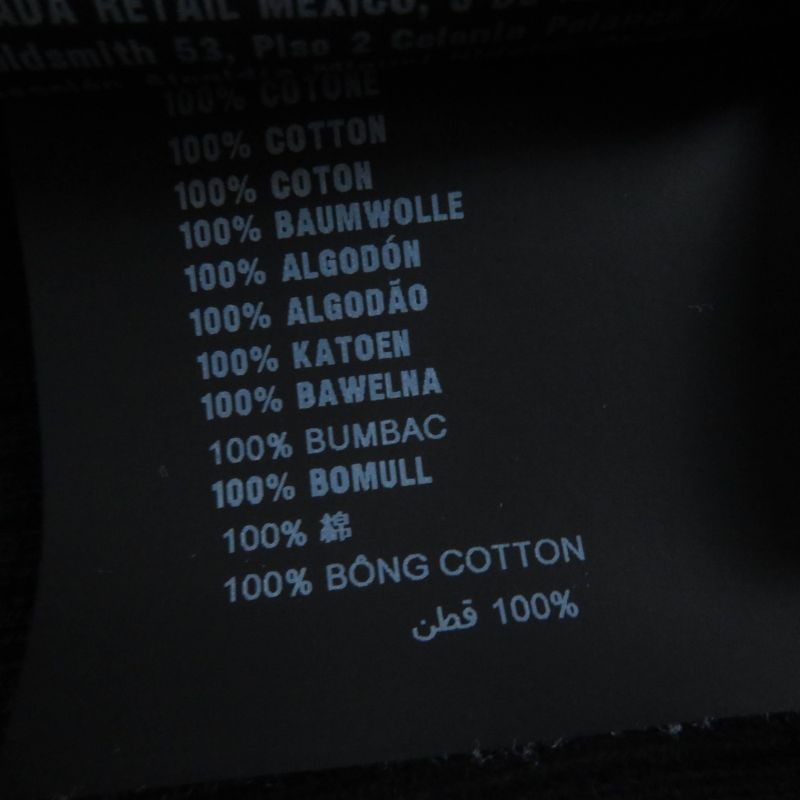 Prada 2023 Dna945 100% Cotton Ribbed Long Sleeve High Neck Knit Top Black 36