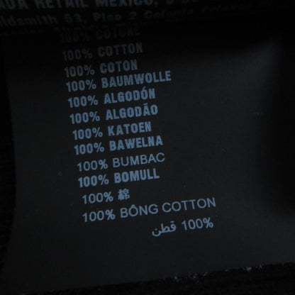 Prada 2023 Dna945 100% Cotton Ribbed Long Sleeve High Neck Knit Top Black 36