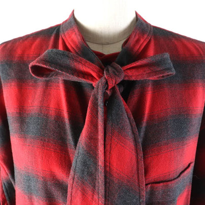 Balenciaga 492513 New Swing 100% Cotton Checked With Bar Ties Back Logo Print