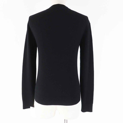 Hermes 23AW 3h2653d1 100% Cashmere H Lift Long Sleeve Knit Pullover Black 34