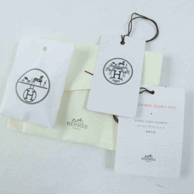 Hermes 23AW 3h0198db 100% Cashmere Double Face Long Vest With Serie Buttons