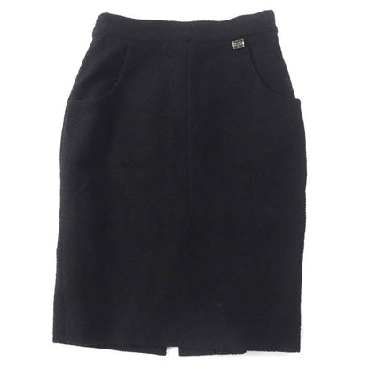 CHANEL P42616/p42872 Wool Nylon With Rhinestone Coco Button And Plate Single