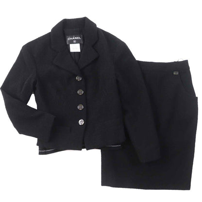 CHANEL P42616/p42872 Wool Nylon With Rhinestone Coco Button And Plate Single