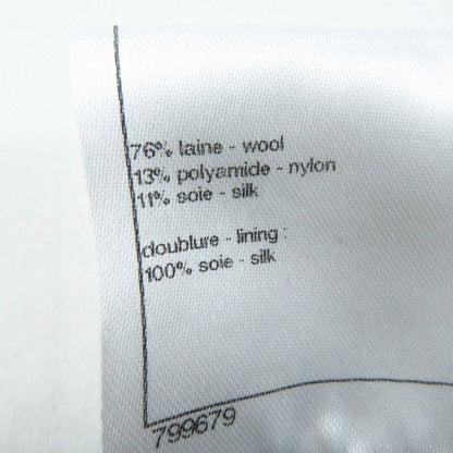 CHANEL P42616/p42872 Wool Nylon With Rhinestone Coco Button And Plate Single