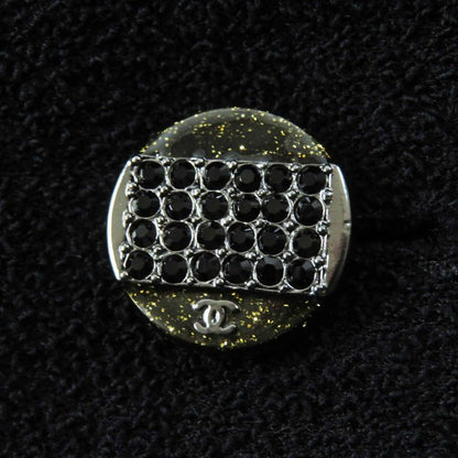 CHANEL P42616/p42872 Wool Nylon With Rhinestone Coco Button And Plate Single