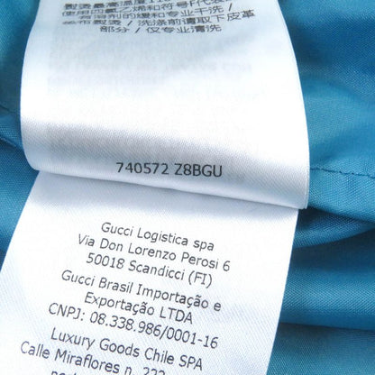 Gucci 23SS 740572 Hooded Mountain Parka Nylon Jumper Blue Multicolored 42 Made
