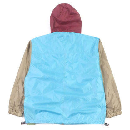 Gucci 23SS 740572 Hooded Mountain Parka Nylon Jumper Blue Multicolored 42 Made