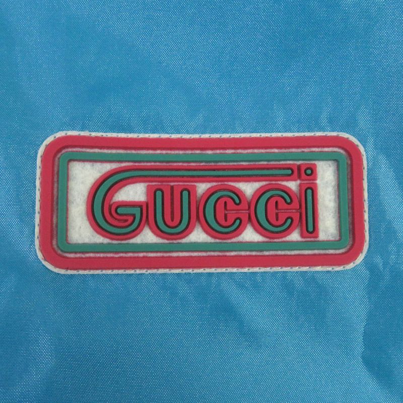 Gucci 23SS 740572 Hooded Mountain Parka Nylon Jumper Blue Multicolored 42 Made