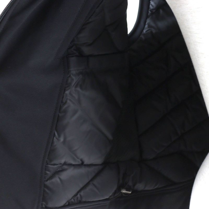 Hermes 23AW Leather Use H Logo Zipped Down Vest Outerwear Black 38 Made In