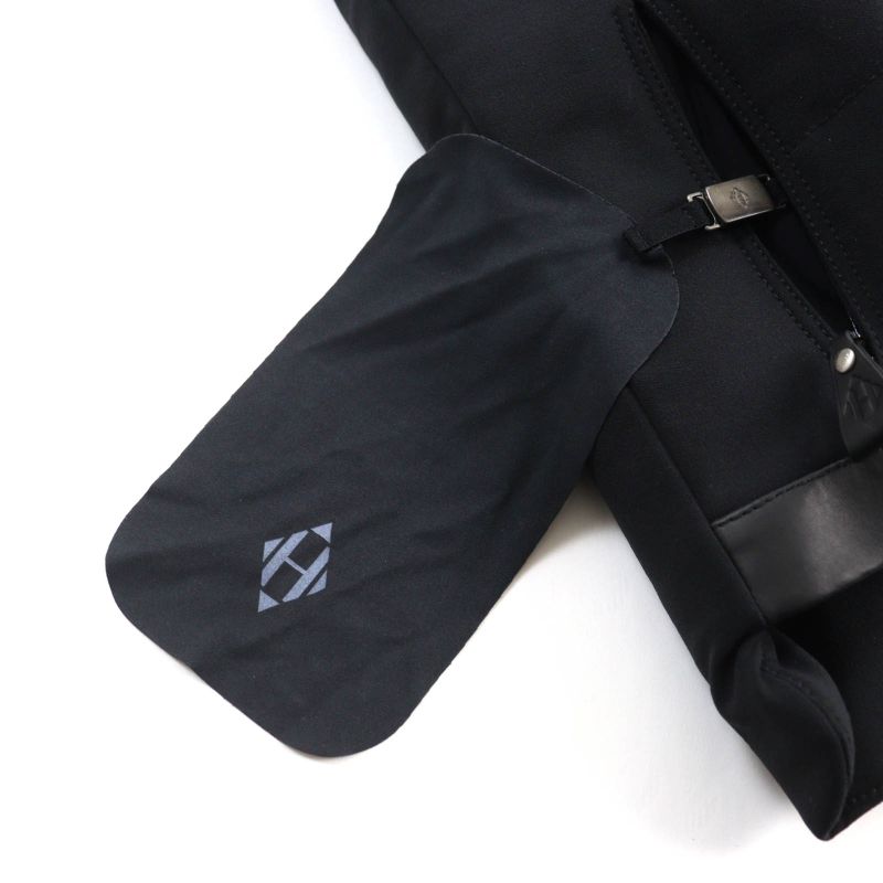 Hermes 23AW Leather Use H Logo Zipped Down Vest Outerwear Black 38 Made In