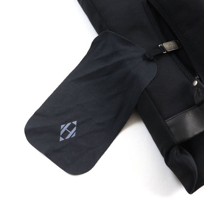 Hermes 23AW Leather Use H Logo Zipped Down Vest Outerwear Black 38 Made In