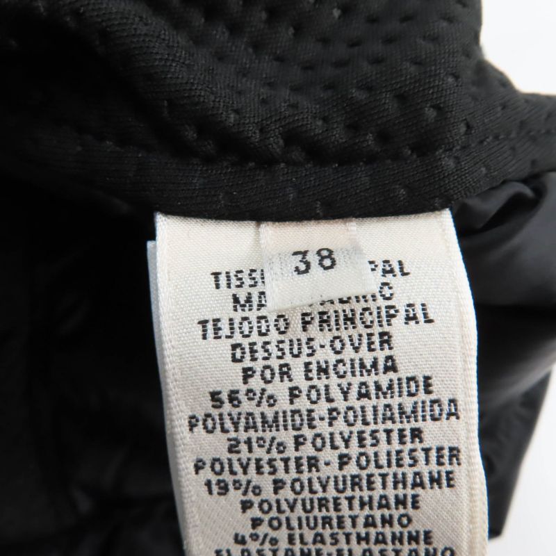 Hermes 23AW Leather Use H Logo Zipped Down Vest Outerwear Black 38 Made In