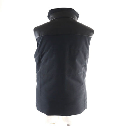 Hermes 23AW Leather Use H Logo Zipped Down Vest Outerwear Black 38 Made In