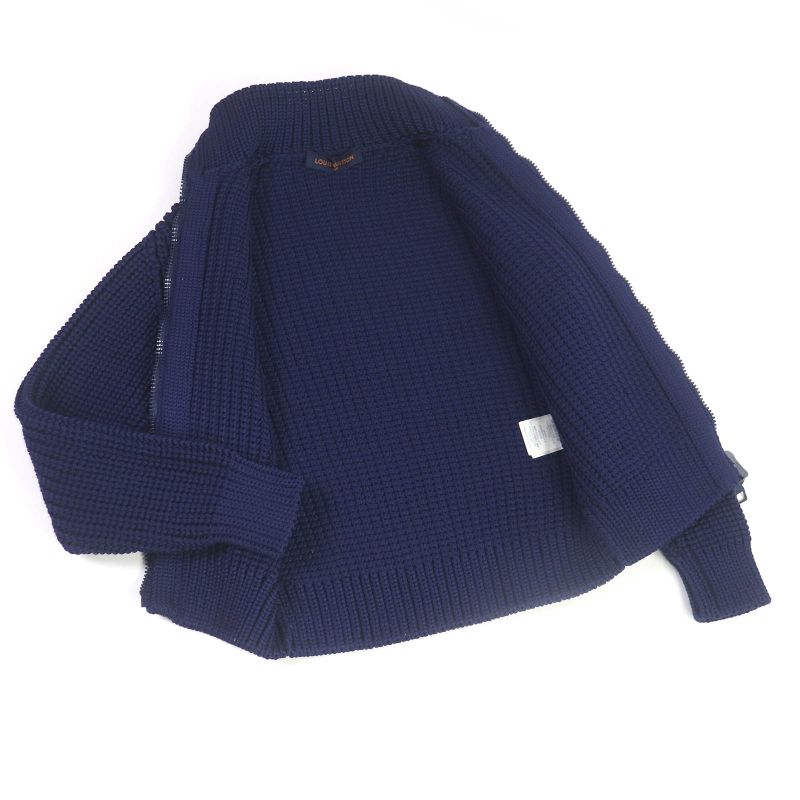 Louis Vuitton 2020 1a89yk LV Logo Hardware Ribbed High Neck Knit Blouson Tight