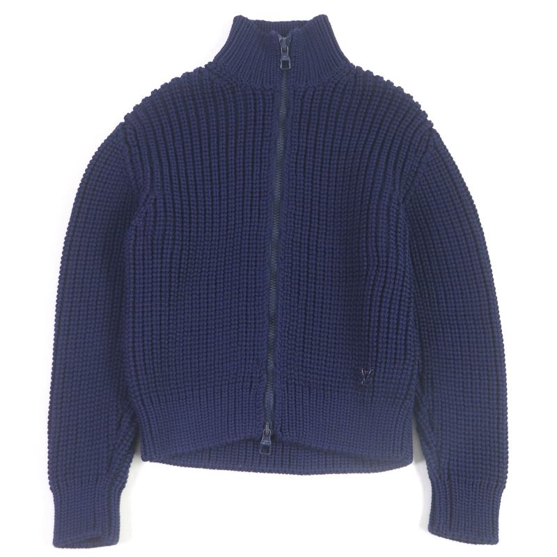 Louis Vuitton 2020 1a89yk LV Logo Hardware Ribbed High Neck Knit Blouson Tight