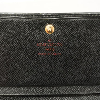 Louis Vuitton Wallet Epi Portefeuille Monévier Tresor M63502 Noir Black Women