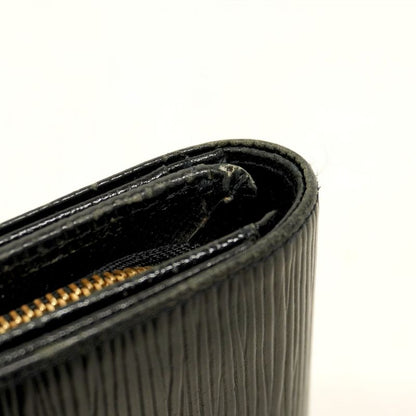 Louis Vuitton Wallet Epi Portefeuille Monévier Tresor M63502 Noir Black Women