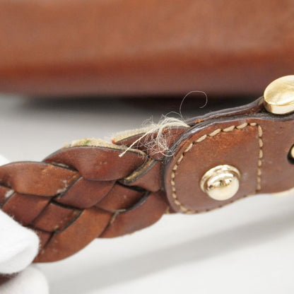 Gucci Shoulder Bag GG Canvas Horsebit 137592 Canvas Brown Gold Hardware Women