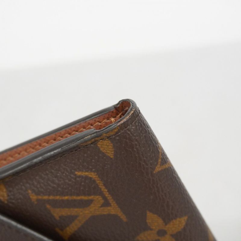 Louis Vuitton Trifold Wallet Monogram Portefeuille Victorine M62472 Brown Ladies