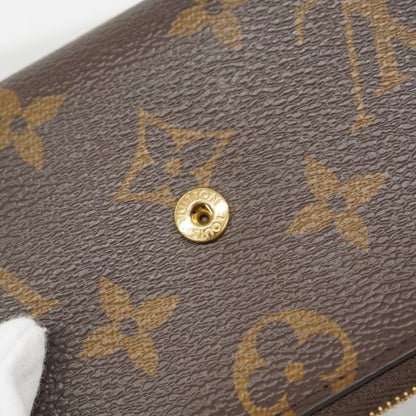 Louis Vuitton Trifold Wallet Monogram Portefeuille Victorine M62472 Brown Ladies
