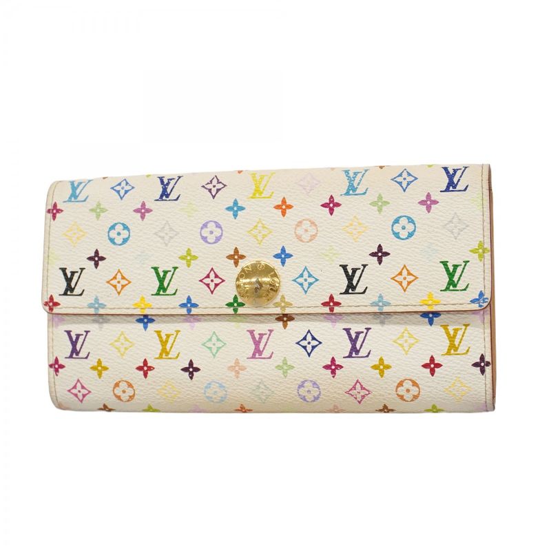 Louis Vuitton Long Wallet Monogram Multicolor Pochette Porte Monet Cles Di