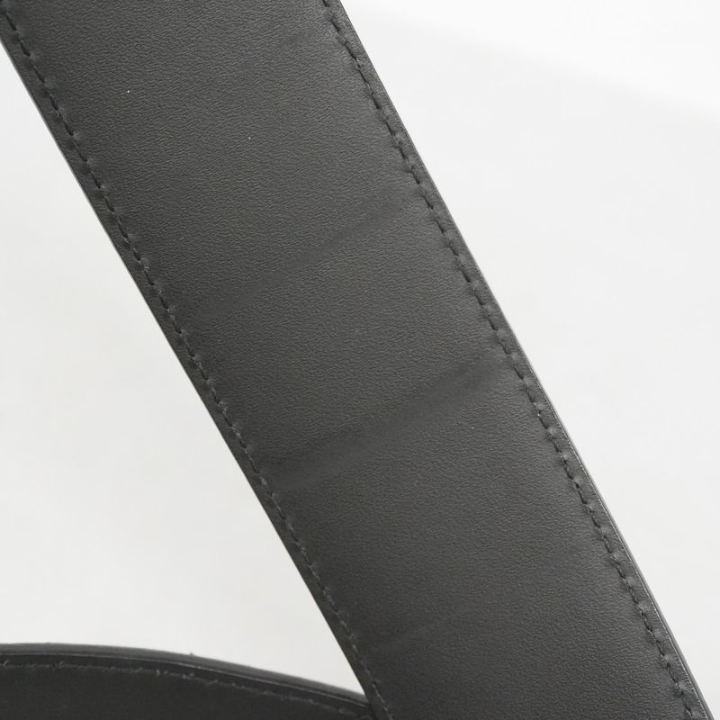 Louis Vuitton Belt Damier Graphite Santure LV Initials M9808 Black Men's