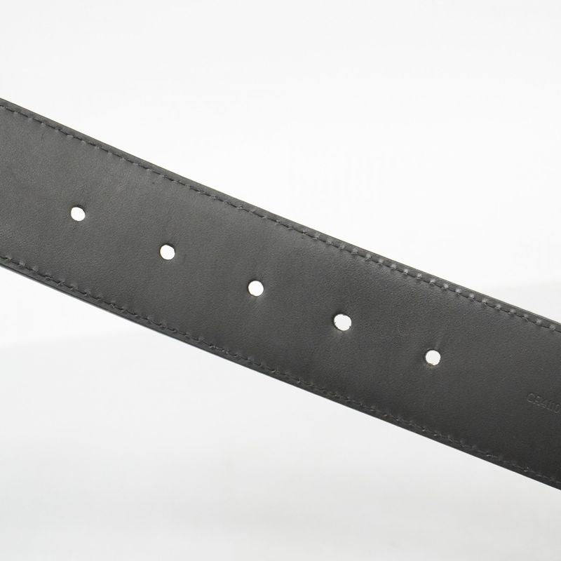 Louis Vuitton Belt Damier Graphite Santure LV Initials M9808 Black Men's