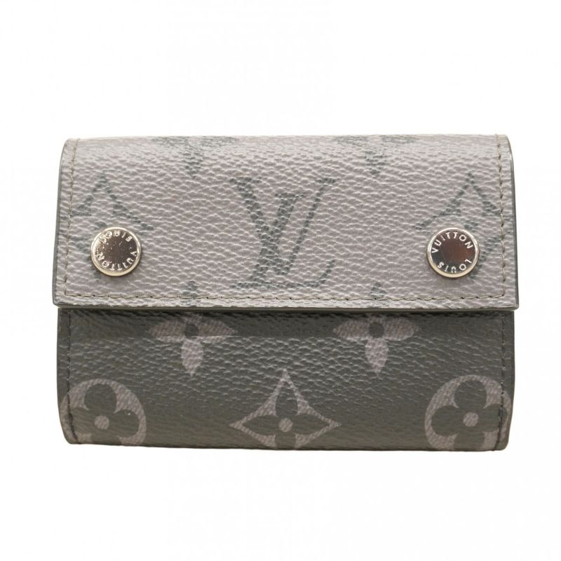 Louis Vuitton Trifold Wallet Monogram Eclipse Bicolor Discovery Compact