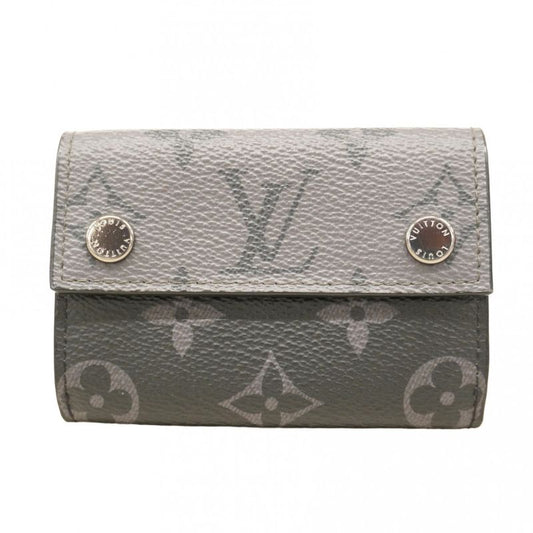 Louis Vuitton Trifold Wallet Monogram Eclipse Bicolor Discovery Compact