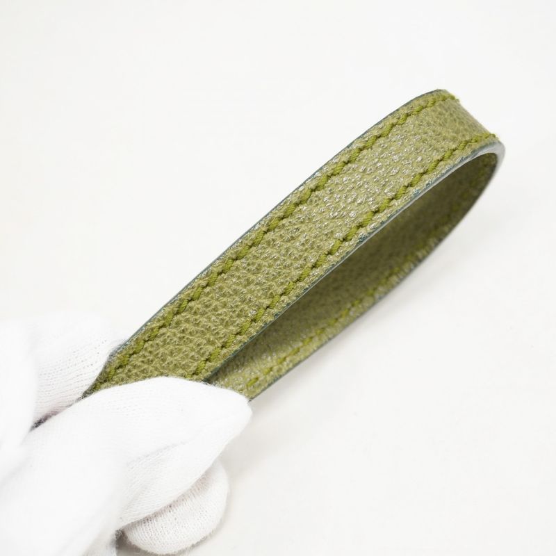 Gucci Handbag Bamboo 000 1046 0290 Suede Green Chien Pan Gold Hardware 2way Bag