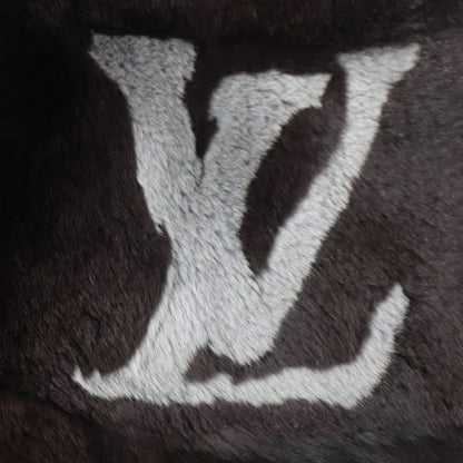 Louis Vuitton Rabbit Fur Damier Graphite Rare Masterpiece LX Logo Reversible