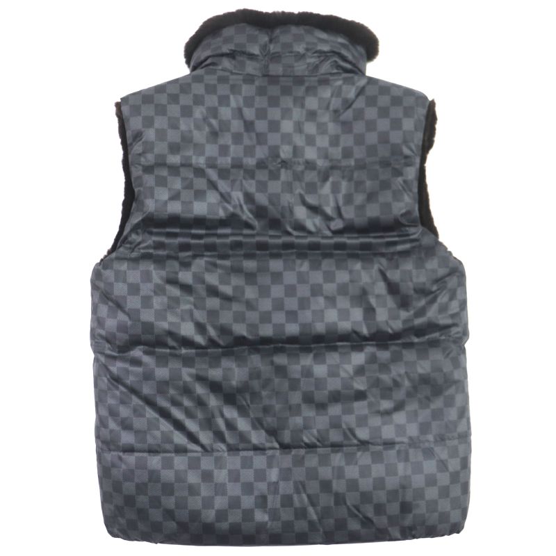 Louis Vuitton Rabbit Fur Damier Graphite Rare Masterpiece LX Logo Reversible