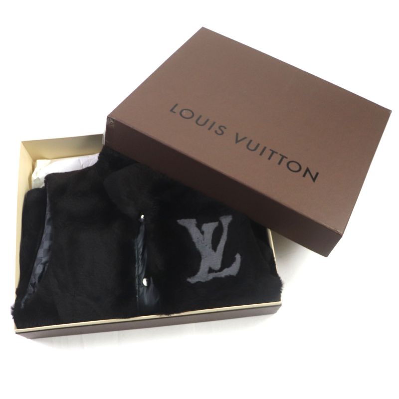 Louis Vuitton Rabbit Fur Damier Graphite Rare Masterpiece LX Logo Reversible