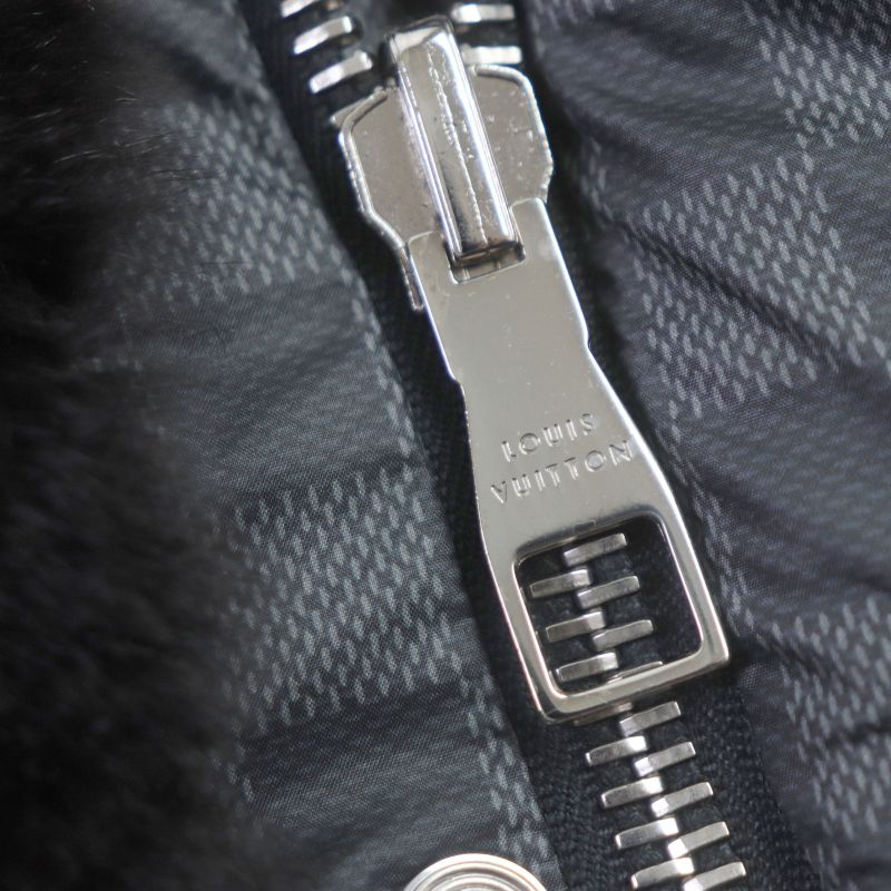 Louis Vuitton Rabbit Fur Damier Graphite Rare Masterpiece LX Logo Reversible