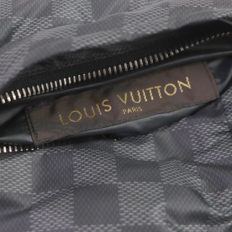 Louis Vuitton Rabbit Fur Damier Graphite Rare Masterpiece LX Logo Reversible