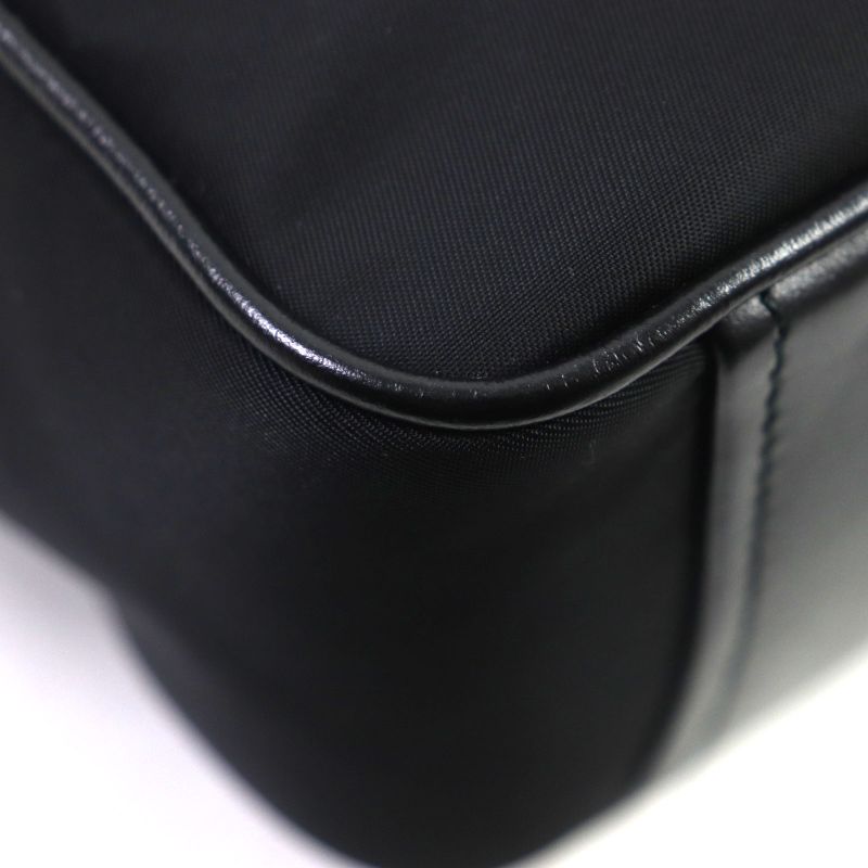 Prada 1bh197 Re-nyion Nylon Leather Shoulder Bag With Triangle Logo Pouch