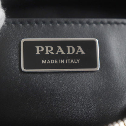 Prada 1bh197 Re-nyion Nylon Leather Shoulder Bag With Triangle Logo Pouch