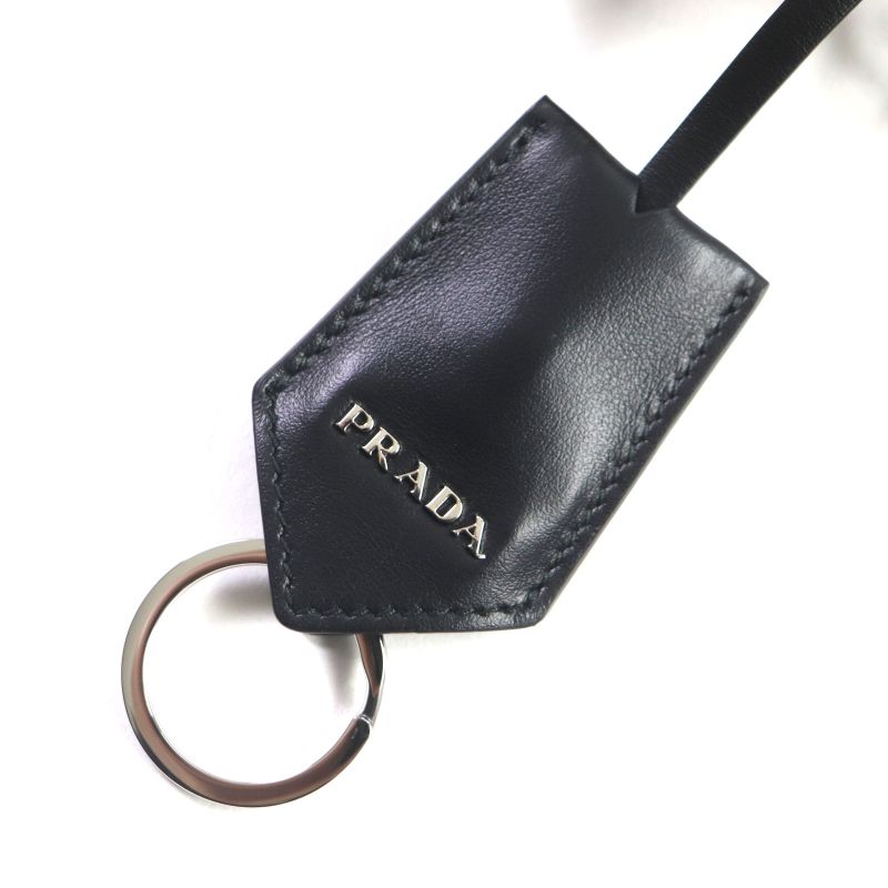 Prada 1bh197 Re-nyion Nylon Leather Shoulder Bag With Triangle Logo Pouch