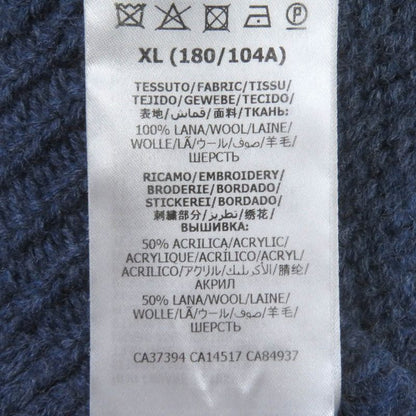 Gucci 636327 100% Wool GG Logo Embroidered Crew Neck Long Sleeve Knit Sweater