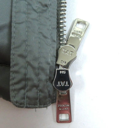 Prada 20AW 29p794 Triangle Logo/triangle Plate Sheepskin Fur Hooded Down Jacket