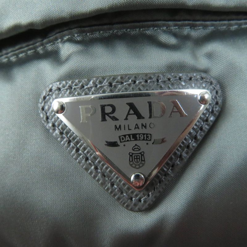 Prada 20AW 29p794 Triangle Logo/triangle Plate Sheepskin Fur Hooded Down Jacket