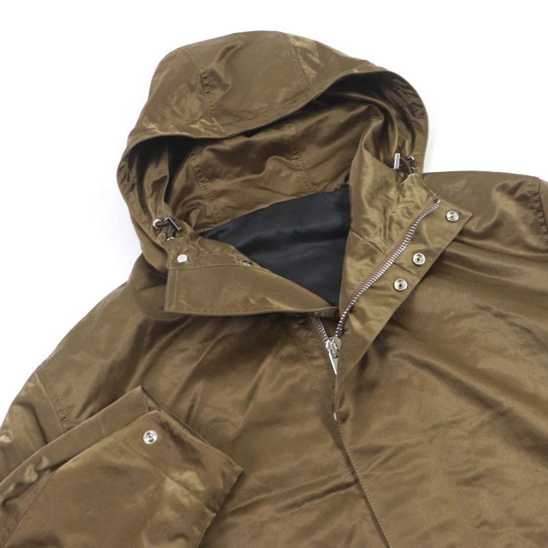 DIOR Homme 033c313h5563 Back Logo Embroidery Hooded Technical Coat Mod Coat