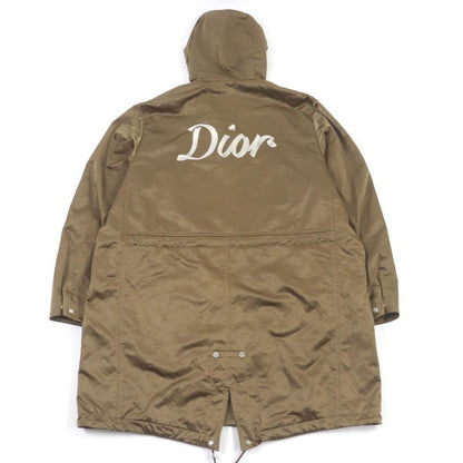 DIOR Homme 033c313h5563 Back Logo Embroidery Hooded Technical Coat Mod Coat