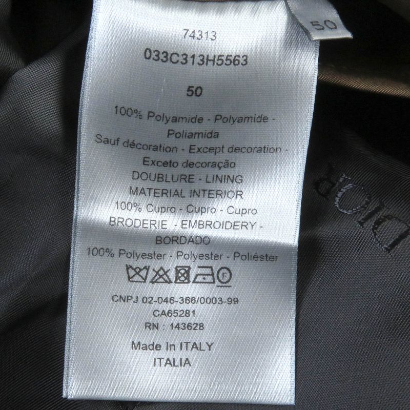 DIOR Homme 033c313h5563 Back Logo Embroidery Hooded Technical Coat Mod Coat